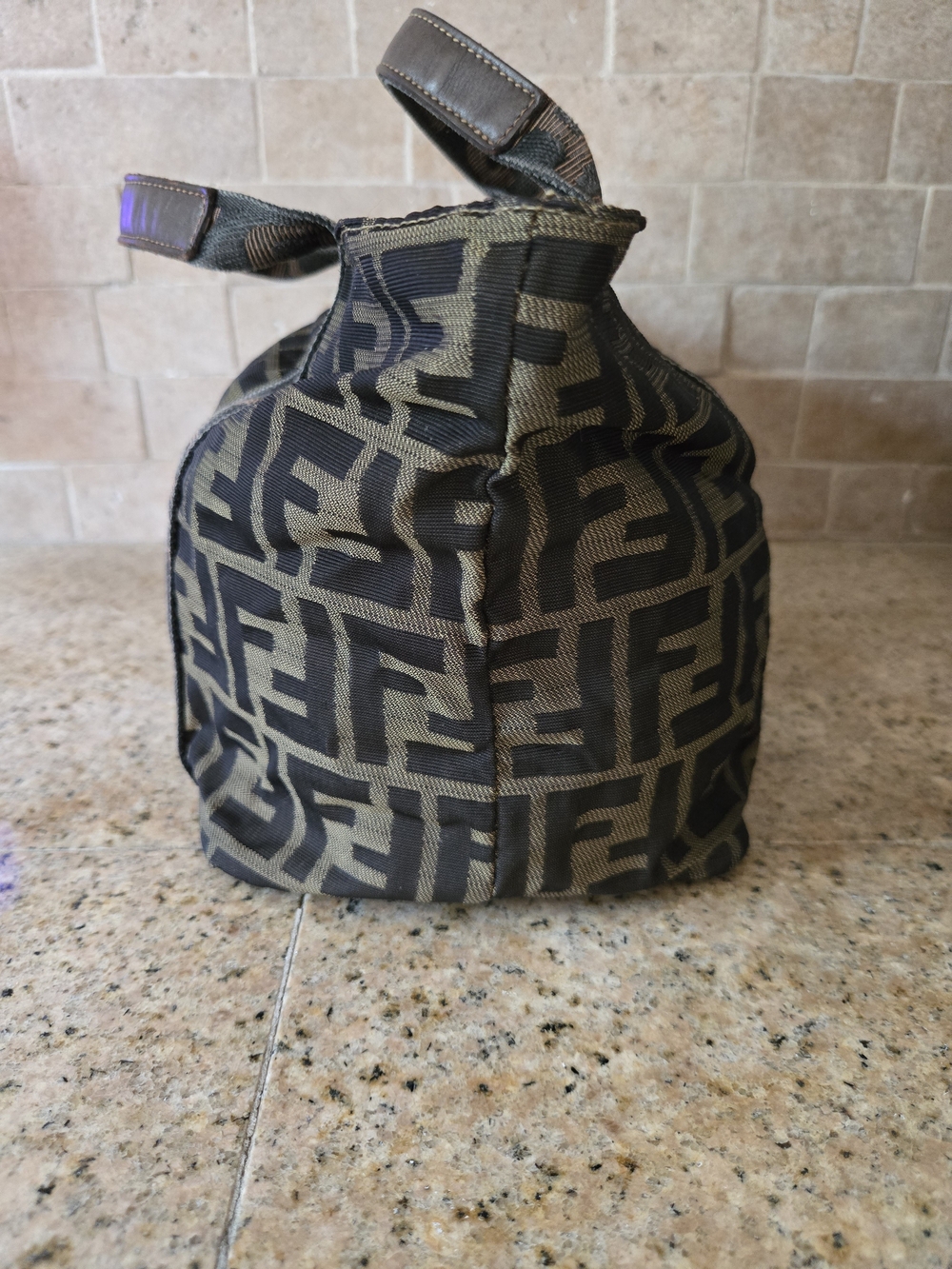 Fendi Zucca Logo Canvas Mini Tote - Picture 3 of 9